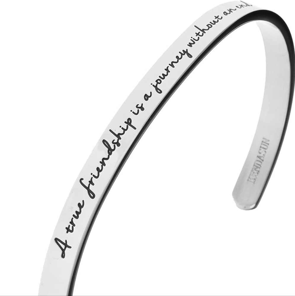 Kendasun Friendship Silver Cuff Bracelet